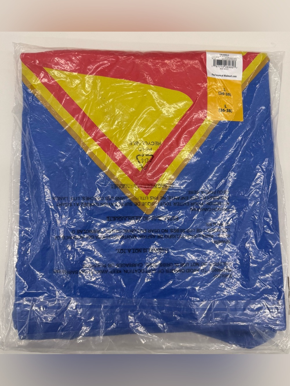 Blue Superman Logo Crewneck T-Shirt - Picture 4 of 4